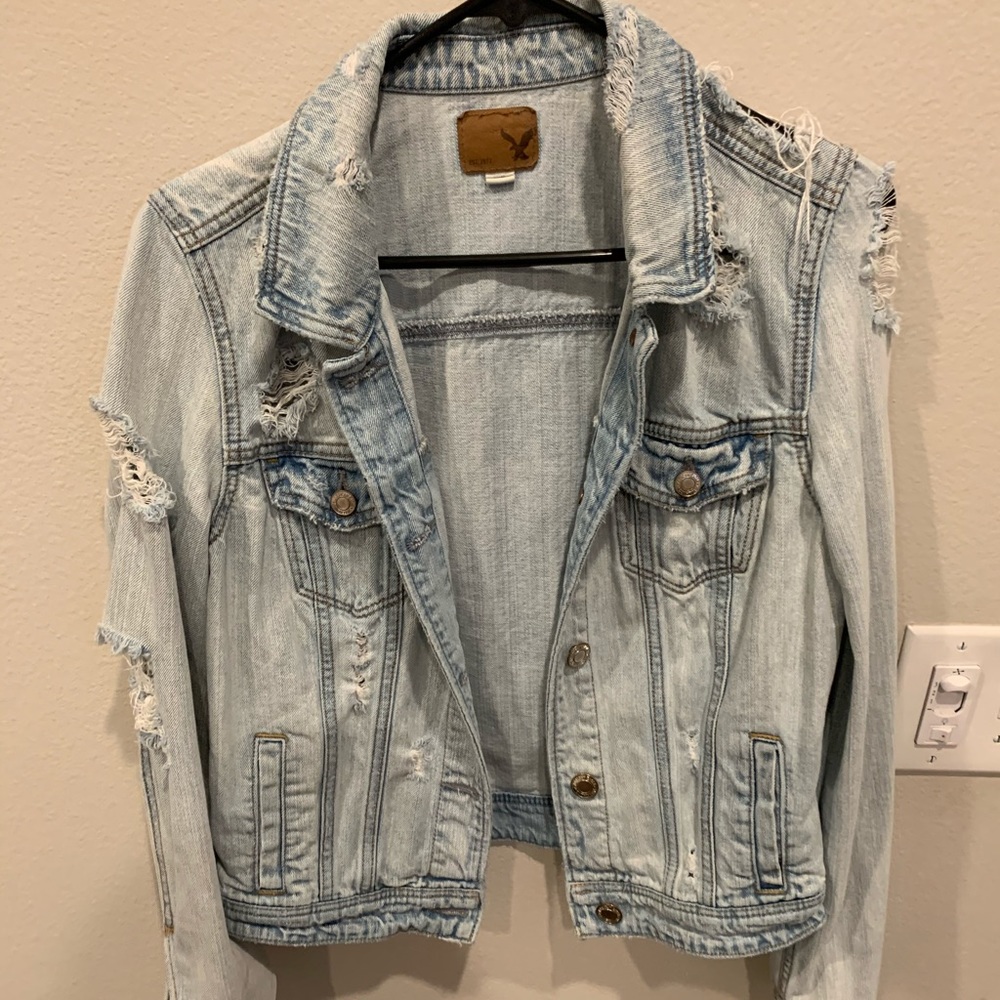 Distressed Jean Jacket